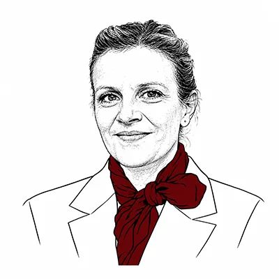 Porträtzeichnung von Nadine Möckli, ONE! Treuhand